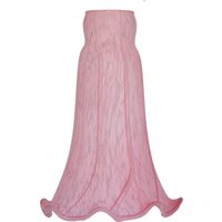 Pink Pond Lily Lamp Shade, Tulip Glass Lampshade Replacement, 4.5 "Wide X 6" Tall X 1.5 "Fitter