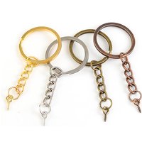 Louleur Screw Eye Pin Key Chain Key Ring keychain Bronze Rhodium Gold Color Keyrings Split Rings With Screw Pin Jewelry Making