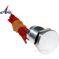 IP68 Waterproof 12mm 16mm 19mm Normally Open Momentary Flat head Stainless steel small piezo switch touch with wire