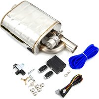 Universal Car Exhaust System Exhaust Muffler With Wireless Remote Controller Exhaust Pipe Kit 51 63 76 MM