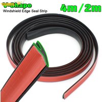 2m/4m V Form Auto Windschutz Abdichtung Weathers Panel Moulding Gummi Dichtung Streifen Für Honda VW Skoda kia Mazda Ford Toyota BMW