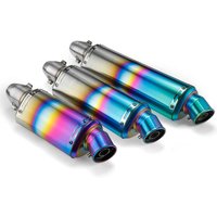 Universal 51mm Motorcycle Exhaust With DB Killer For suzuki Muffler Titanium Color Motorbike ATV Pit Bike cafe racer tmax YO009