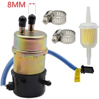 Electric Fuel Pump 12v Kawasaki Mule Fuel Pump 49040-1055 KAF620 3000 3010 3020 2520 2500 2510 1000(8mm In/Outlet)