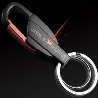 Porte-clés personnalisé pour plaque de voiture, logo anti-perte, porte-clés avec nom gravé, cadeau personnalisé pour hommes et femmes, Y10