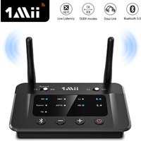 1Mii B03 Bluetooth Receiver Transmitter aptX LL HD Audio Optical 3.5mm 2RCA 3in1 Wireless Bluetooth Adapter for TV Speaker PC