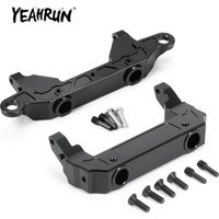 YEAHRUN Metal Servo Relocation Front/Rear Bumper Mount for Axial SCX10 III Wrangler Gladiator Base Camp Early Bronco 1/10 RC Car