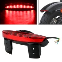 Fender Edge Rotes LED-Licht Cafe Racer Bremsrücklicht Motorradbeleuchtung Hinten Motorradzubehör für XL 883 1200