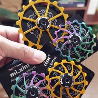 2021 New Bicycle Ceramics Rear Derailleur 14T 15T 16T 17T 18T Jockey Wheel Road MTB Guide Bike Ceramics Bearing Bicycle Parts