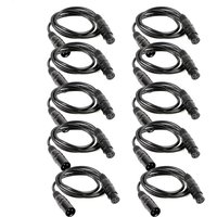 10pcs 1m DMX Cables For Stage Light Controller Accessories With Shielding 1 Meter Length 3 Pin Signal Connection DMX Cable