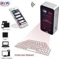 KLWEnglish QWERTY Wireless Bluetooth Mini Keyboard Virtual Laser Phone Projector Portable for Computer Phone Pad Laptop