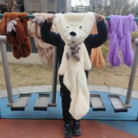 60-200cm Cartoon Plush Toys Soft Outer Skin and Stuffed Animals Bear Coat Holiday Birthday Gift Valentine Brinquedos