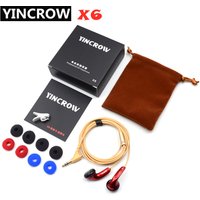 YINCROW-Écouteurs intra-auriculaires sans micro, oreillettes à tête plate, hi-fi, professionnelles, PK PK1 MX985, X6, 3.5mm