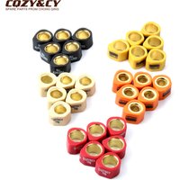 6PC Racing Variator Roller Weights 20x15mm 8g 10g 13g 15g 19g For Suzuki Burgman K2 K6 Uc Epicuro Ux Sixteen K8 125cc 150cc