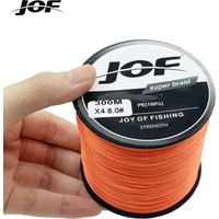 JOF Pesca 4 brins tressé PE ligne de pêche 300M fil de mouche Multifilament carpe fil japon multicolore outil ligne de mer Super fort