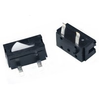 10pcs/lot black small/micro switch camera switch reset detection stroke limit miniature 2-foot straight foot mini Mouse switch