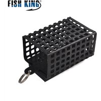 NGB 1pc Feeder Square Metal Bait 30g-100g Cage Container Bait Basket Feeder Holder Wire Carp Fishing Sinker for Button