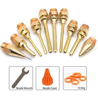 Hot Melt Glue Gun Nozzle Small-bore Diameter Nozzle 1.5x70mm 1mm Anti-leakage Nozzle Copper Nozzle Glue Gun Accessories Nozzles