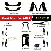 For Ford Mondeo MK5 Year 2020 3D/5D Carbon Fiber Car Inner Trim Cover Interior Sticker Decorative Accessories