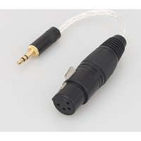 Audiocrast 2.5mm 4.4mm 3.5mm Male to 4Pin XLR Female Balanced 7N OCC Silver plated Adapter Cable 3.5 to XLR Audio Cable