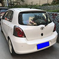 For Toyota Yaris Spoiler ABS Material Car Rear Wing Primer Color Rear Spoiler For Toyota Yaris Spoiler B hatchback 2008-2013