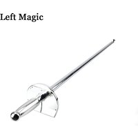 Sword through card stage magic trick magician street card poker magic tricks
