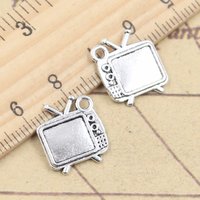 20pcs Charms Television TV Set 15x13mm Tibetan Silver Color Pendants Antique Jewelry Making DIY Handmade Craft