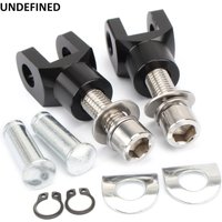 39mm Black Chrome Motorcycle Foot Peg Footrests Clevis Kit Mount w/ Hardware for Harley Honda Yamaha Kawasaki Suzuki Universal