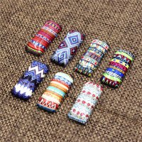 10x25mm Random Mixed Retro Striped flower Rectangle Pattern Glass Cabochon Flatback Photo Tray Blank DIY Accessories Paird 10pcs