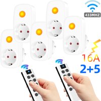 Intelligente Steckdose 16A EU Französischer Netzstecker 433Mhz Universelle Fernbedienung Schalter Controller 220V LED Programmierbare Elektrische Steckdosen