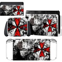 Biohazard Umbrella Nintendoswitch Skin Cover Sticker Decal for Nintendo Switch NS OLED Console Joy-con Controller Dock Vinyl