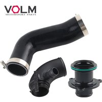Silicone Intake Hose Pipe Turbo Inlet Elbow Muffler Delete For VW Golf MK7 R Audi 2015+ V8 MK3 A3 S3 TT ea888 3gen engine