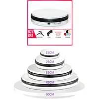 HQ CT01 15/25/35/45/60CM Electric Rotating Turntable Display Stand Base Automatic Swivel Lazy Susan for Photography Shooting