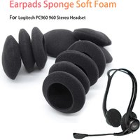 Replacement Soft Ear Pads Cushion Cover Earpads foam for Logitech PC960 960 Stereo Headset USB Earphone Pillow