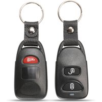Jingyuqin 2+1Button Remote Car Key Shell Case Fob For Hyundai Kia Carens Tucson Elantra Santa FE 2005 - 2010 NO Battery Holder