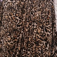 Bon, 4 voies élastique, tissu imprimé motif léopard marron, bricolage, couture, robe pour femmes, pantalons serrés, tissu tricoté en coton/Spandex en soie de lait