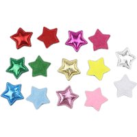 100pcs 2cm Color Stars Padded Patch Appliques DIY Crafts Supplie Hair Accessories Garment Scrapbooking Decor Materials Pentagram