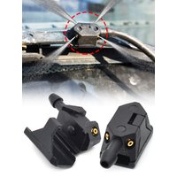 2Pcs Universal Car Windscreen Washer Wiper Blade Water Spray Jets Nozzles Mounted Onto 8mm 9mm Arm Adjusted 4 Way Upgrade