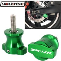 10MM Motorcycle Swingarm Spools Slider Swingarm Stand For NINJA ZX14R ZX-14R ZX 14R ZZR1400 ZX1400 GTR1400