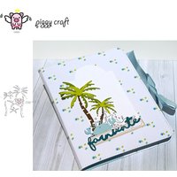 Piggy Craft metal cutting dies cut die mold Coconut tree decoration Scrapbook paper craft knife mould blade punch stencils dies