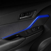 FOAL BURNING 2Pcs/set Car Styling ABS Plastic Interior Front Door Trim Strip Decoration Panel For Toyota C-HR CHR 2016 2017 2018
