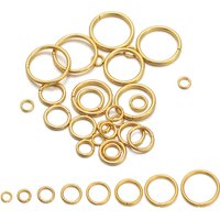 50-200pcs/Lot 3-10mm Stainless Steel Gold Open Jump Rings Split Rings Connector for Jewelry Making Accessories Findings Supplies