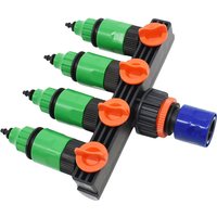 4/7 8/11 Hose Garden Tap Water Splitter 4 Way Tap Splitter Hose 1/4 Or 3/8 Hose Fittings Pipe Connector Irrigation 1Set