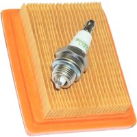 Air Filter and Spark Plug for Stihl FS120 FS200 FS250 BT120 FR350 HT250 MM55 and Many More Models