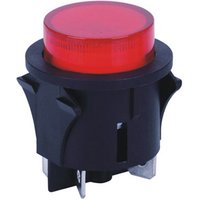 Red On Off Locked Push Button Switch with Light 4Pin Touch Latching Power Switch 16A 28mm Electrical Round Rocker Switch PS18-16