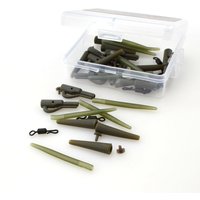 Hirisi 40pcs Carp Fishing Safety Lead Clips Tail Rubber Cone Anti Tangle Sleeve Quick Change Swivels Fishing Accessories M5-1