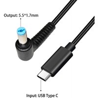 USB Type C PD to 5.5x1.7mm Dc Power Adapter Connector Cable for Acer Aspire 5315 5630 5735 5920 5535 Laptop Charging Cable Cord