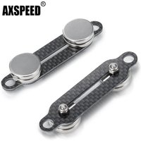 AXSPEED Carbon Fiber Car Shell Column Magnetic Stand Invisible Body Post forAxial SCX10 90027 90028 1/10 RC Crawler Upgrade Part