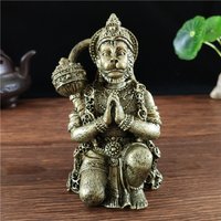 Bronze Color Hanuman Statue Sculpture Big Resin Ornaments Hindu Monkey God Buddha Statues Figurine Home Decoration Lucky Gifts