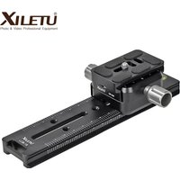 XILETU LCB-18B Multi-function Rail Slider Node Adjustment Gimbal Long Quick Release Plate Clamp Set for DSLR Cameras Tripod