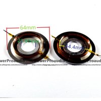 2pcs 8 ohm 44.4mm Titanium diaphragm Tweeters voice coil 64mm outer Diameter